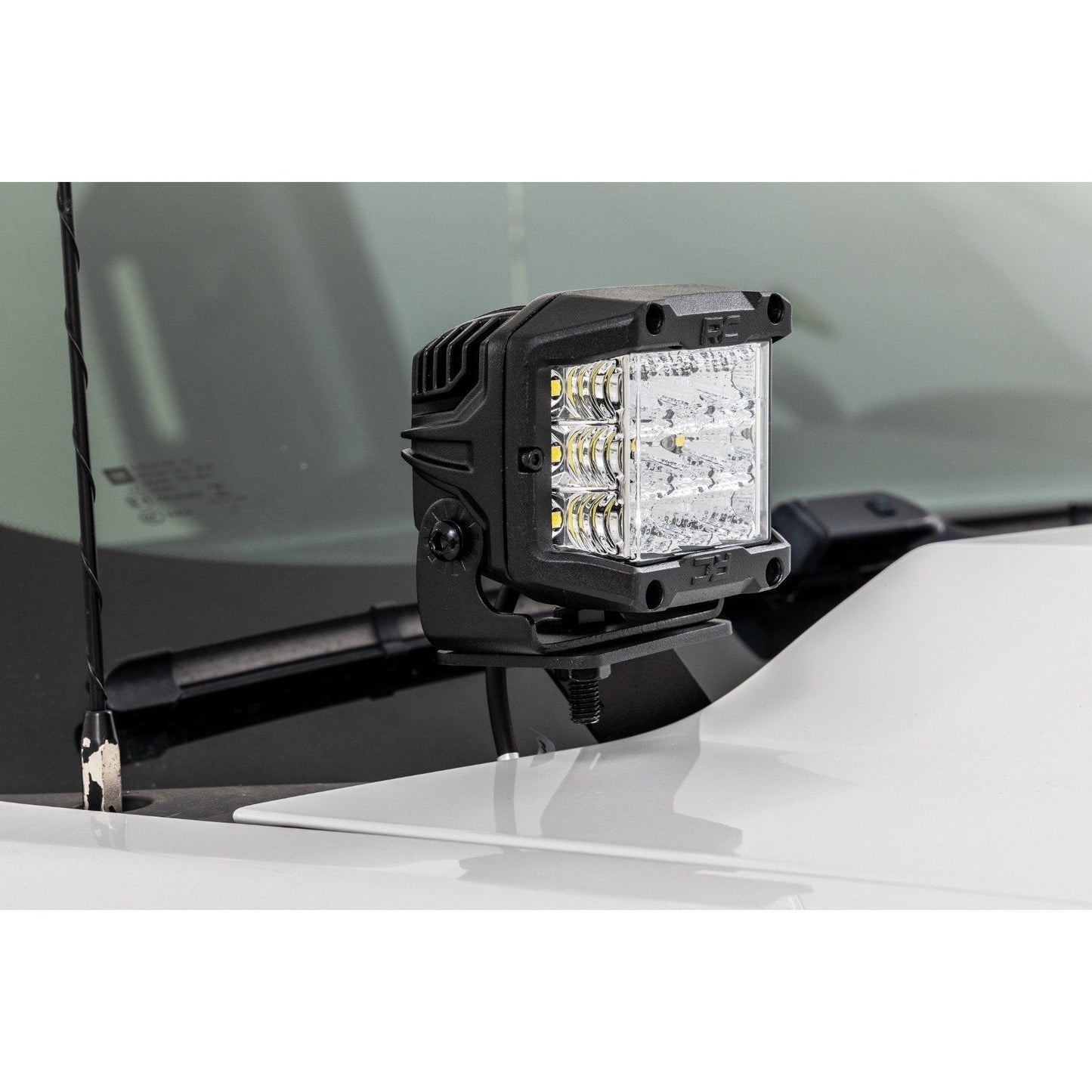 Rough Country Black Series w/ Amber DRL LED Ditch Light Kit I 71055