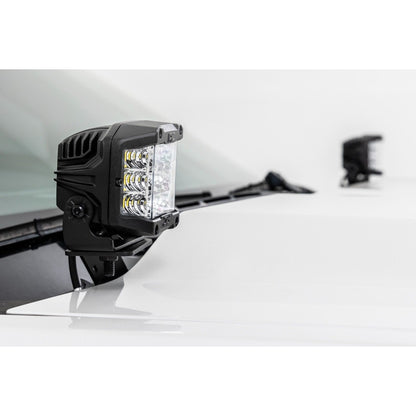 Rough Country Black Series w/ Flood Beam LED Ditch Light Kit I 71053