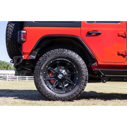 ROUGH COUNTRY Caliper Covers | Rear | Red | Jeep Wrangler JK/Wrangler Unlimited  (2007-2018) | 711402