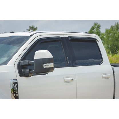 ROUGH COUNTRY Side Window Deflectors | Tape On Rain Guard | Ford F-150 (17-24) F-250 (15-24) | 931524