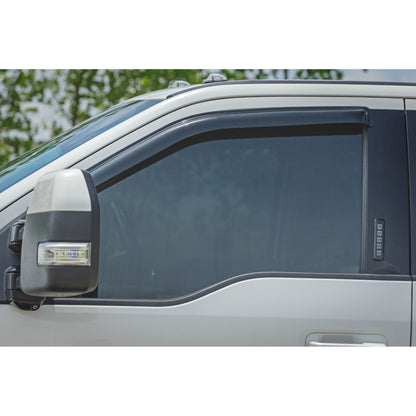 ROUGH COUNTRY Side Window Deflectors | Tape On Rain Guard | Ford F-150 (17-24) F-250 (15-24) | 931524