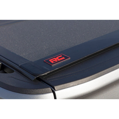 Rough Country 6'9" Hard Tri-Fold Flip Up Bed Cover I 49120651