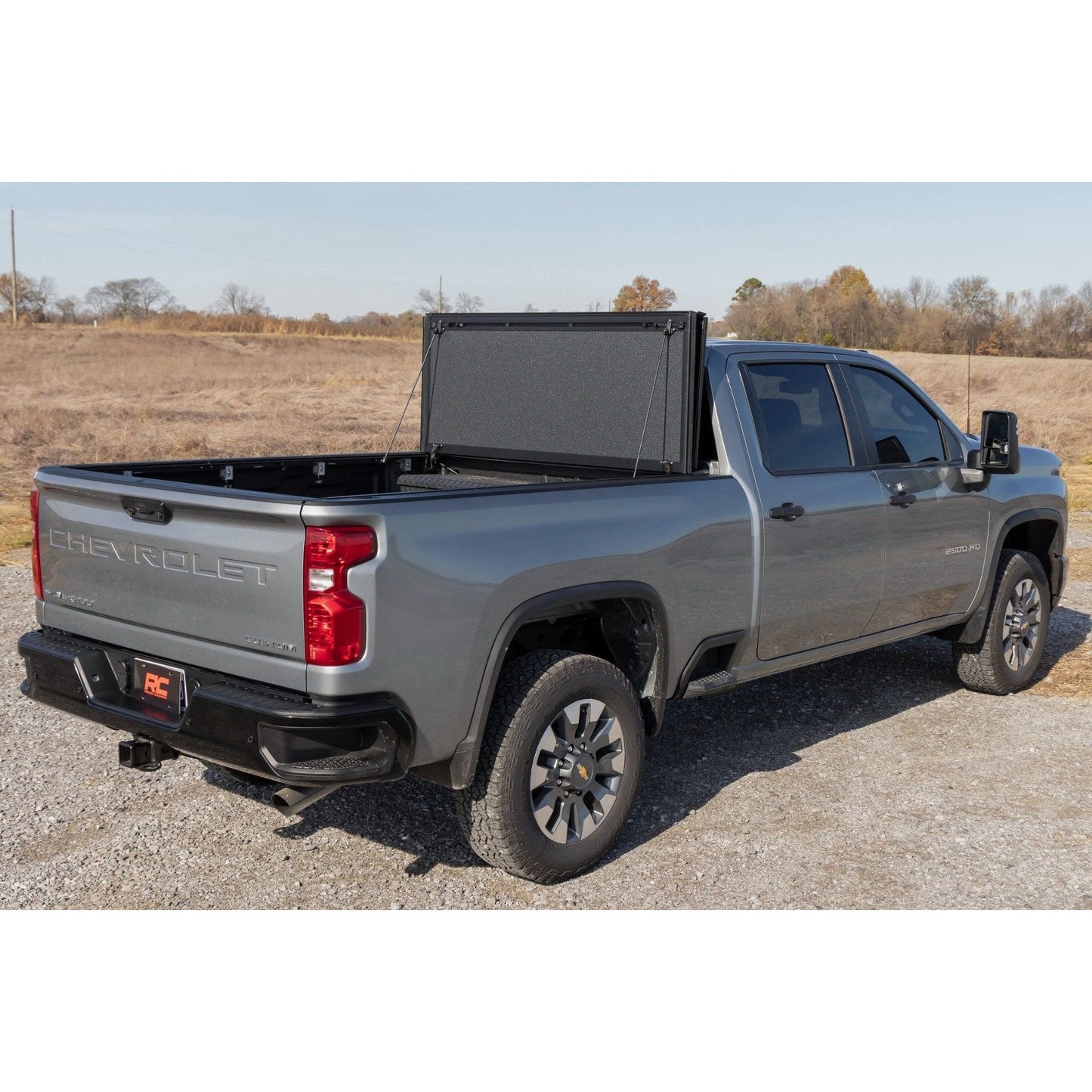 Rough Country 6'9" Hard Tri-Fold Flip Up Bed Cover I 49120651