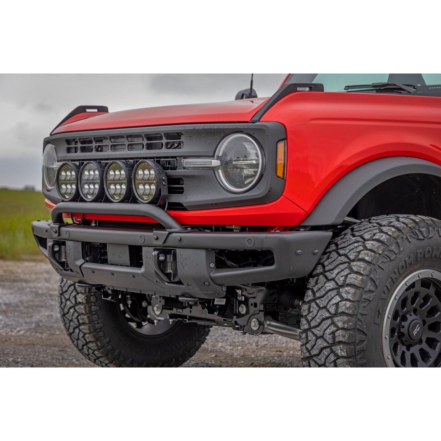 Rough Country 3.5" Round w/ Amber DRL Light Bar Mount I 51136