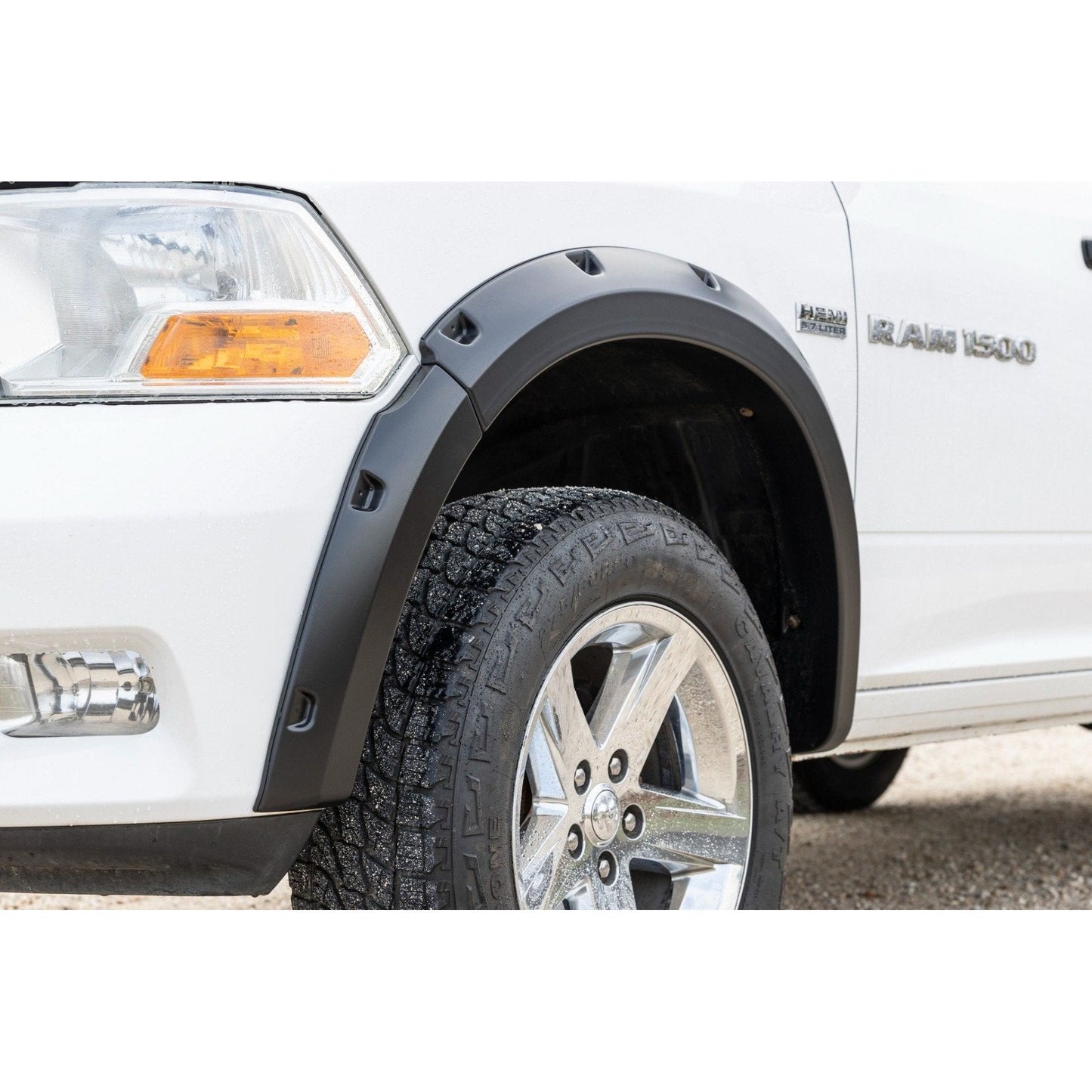 Rough Country Flat Black Pocket Fender Flares I F-D10911B