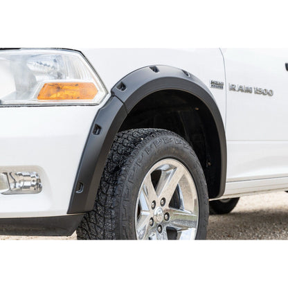 Rough Country Flat Black Pocket Fender Flares I F-D10911B