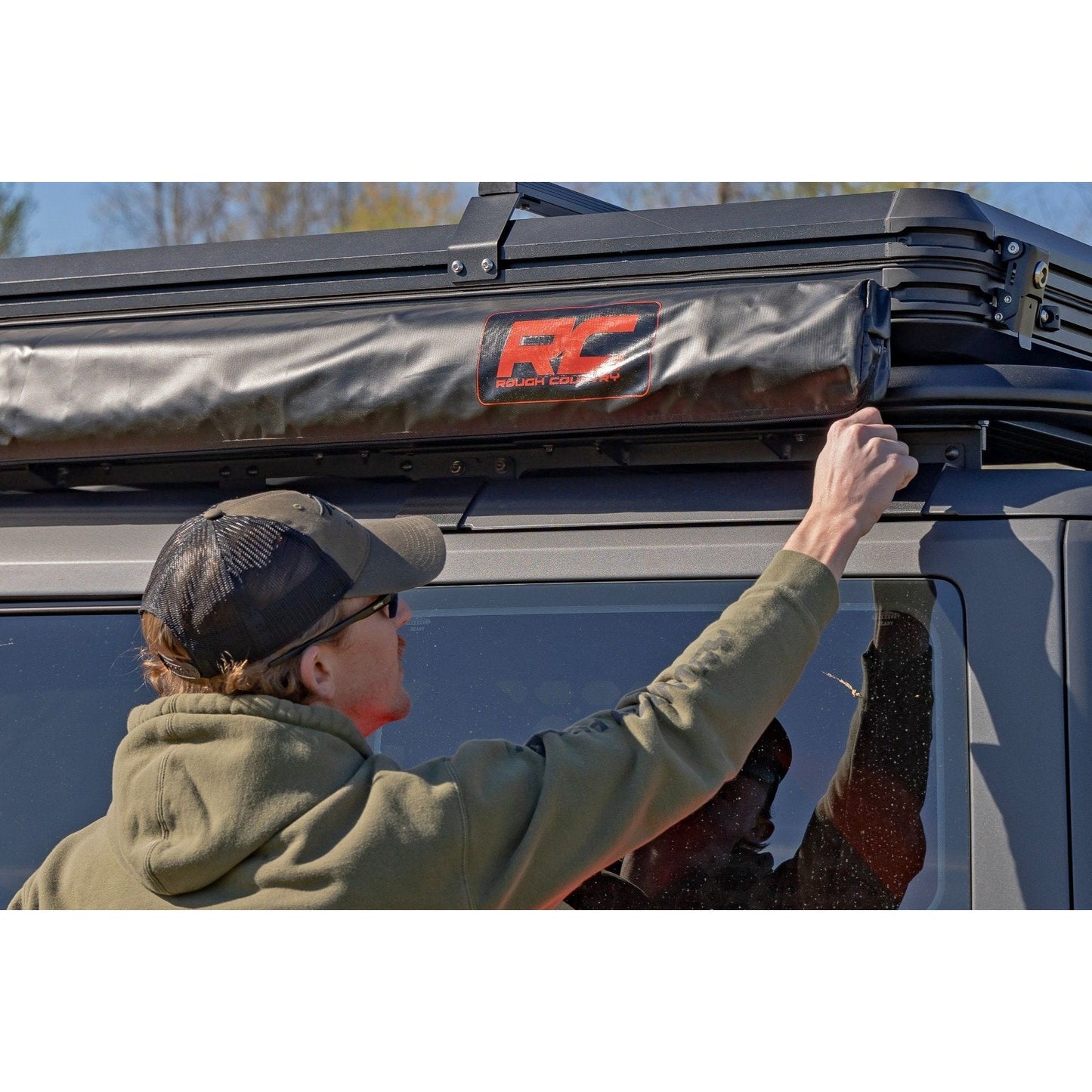 Rough Country 6'6" Retractable Roof Rack Awning I 99081