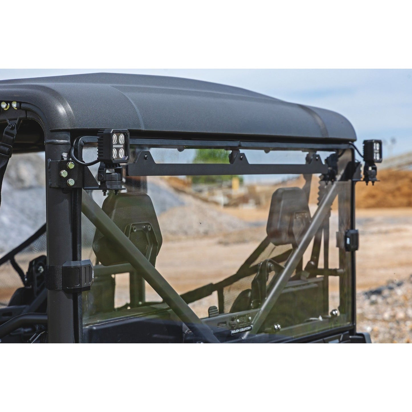 ROUGH COUNTRY LED Light Kit | Rear Mount | 2" Black Pair | White DRL | CFMOTO UFORCE 1000 | 96111