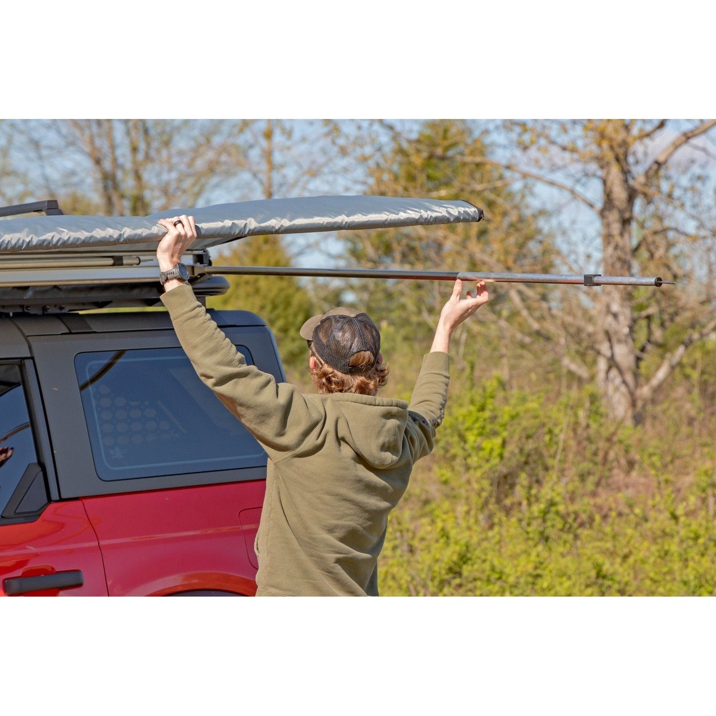 Rough Country 6'6" Retractable Roof Rack Awning I 99081