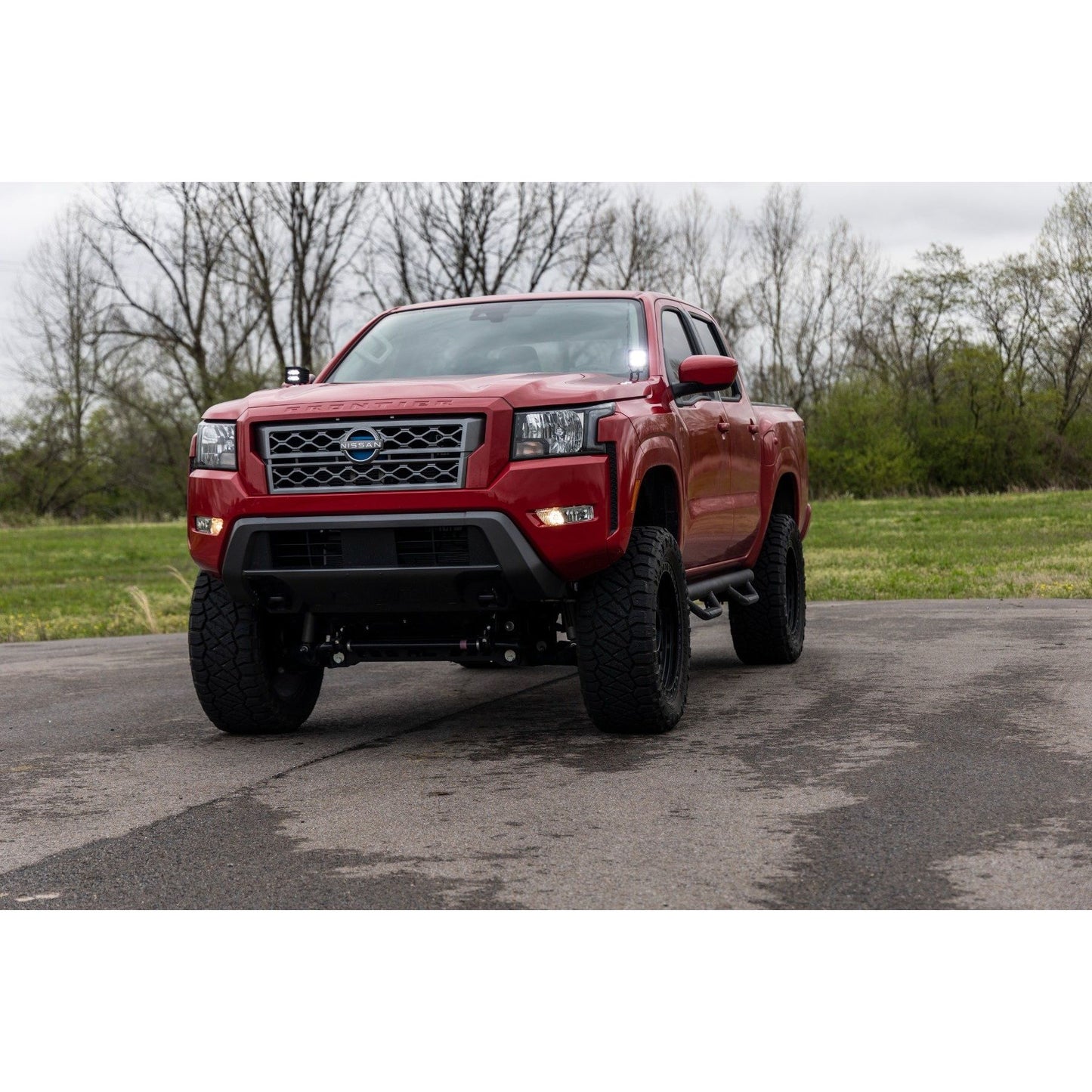 ROUGH COUNTRY 2 Inch Black Series LED Light Pods | Spot | Square |  Amber DRL | 70903BLKDRLA