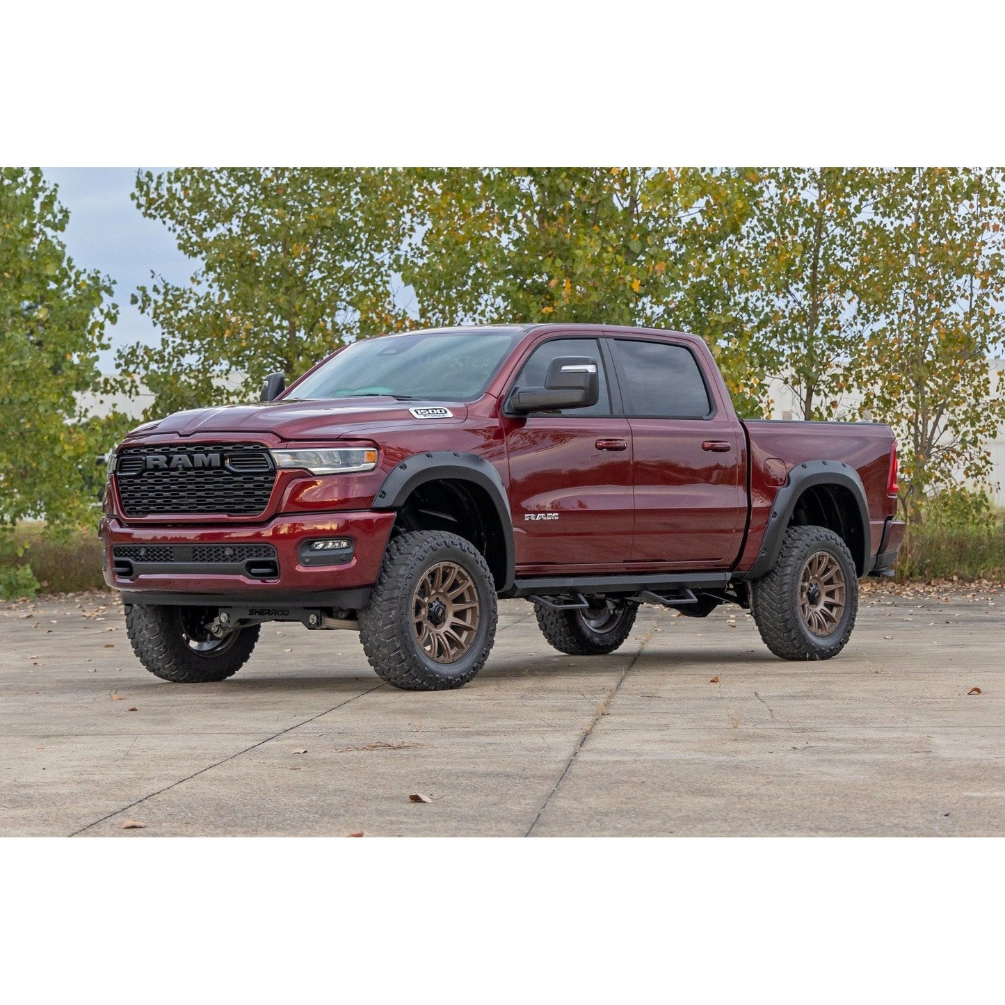 Rough Country Flat Black Pocket Fender Flares I F-D319205