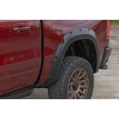 Rough Country Flat Black Pocket Fender Flares I F-D319205