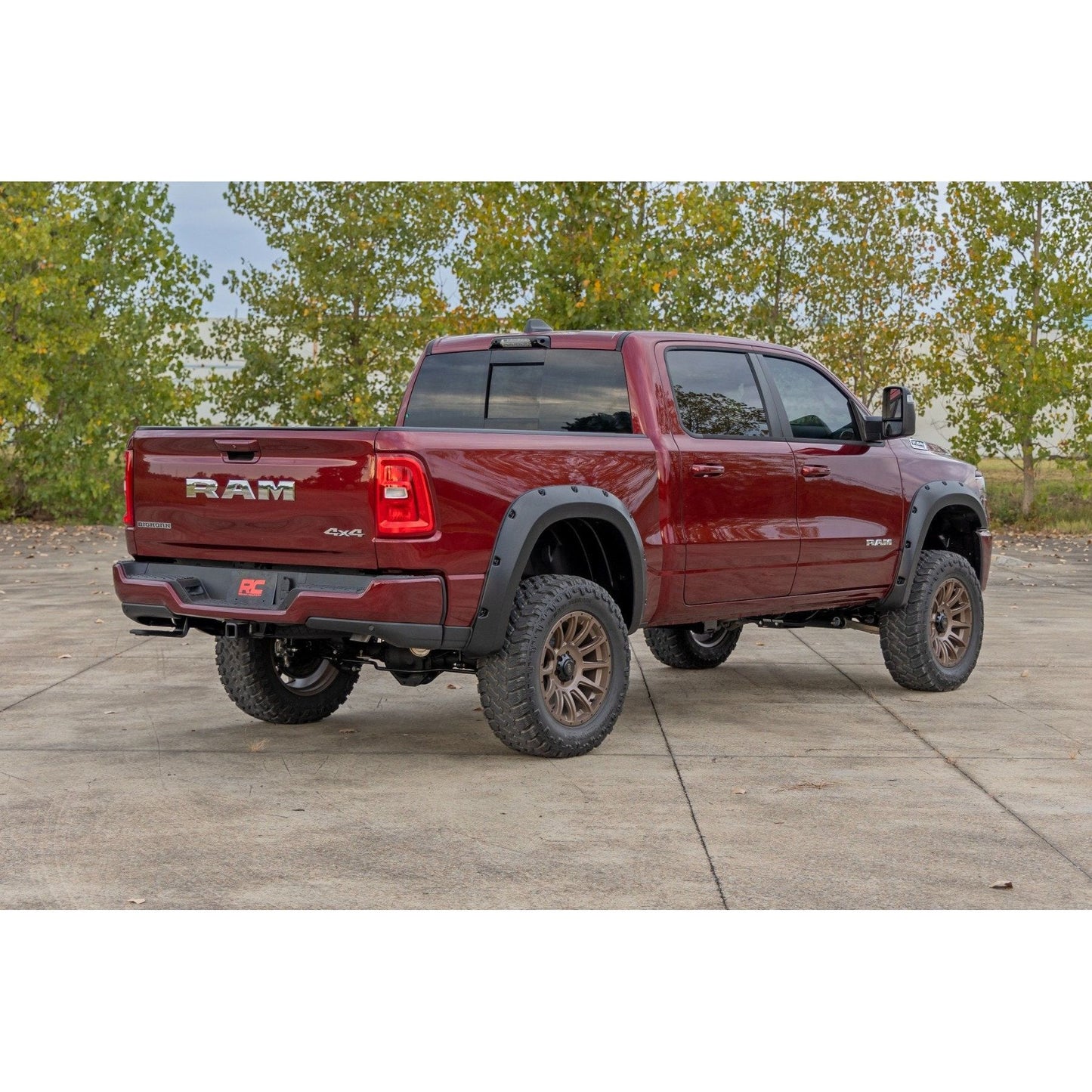Rough Country Flat Black Pocket Fender Flares I F-D319205
