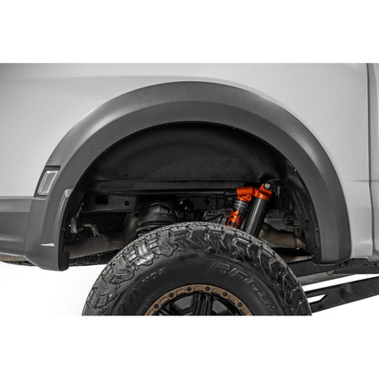 ROUGH COUNTRY Rear Wheel Well Liners | Ford F-150 Raptor 4WD (2021-2025) | 4523