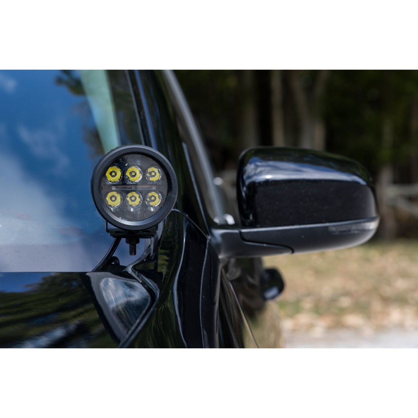 ROUGH COUNTRY LED Light Kit | Ditch Mount | 2" Black Pair | Flood | Jeep Cherokee KL (14-21) | 70079
