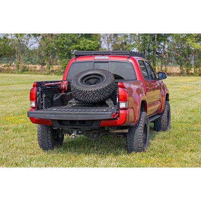 ROUGH COUNTRY Bed Mount Spare Tire Carrier | Universal (5x5.5 6x5.5 6x135 & 5x5.0 Bolt Patterns) | 73110