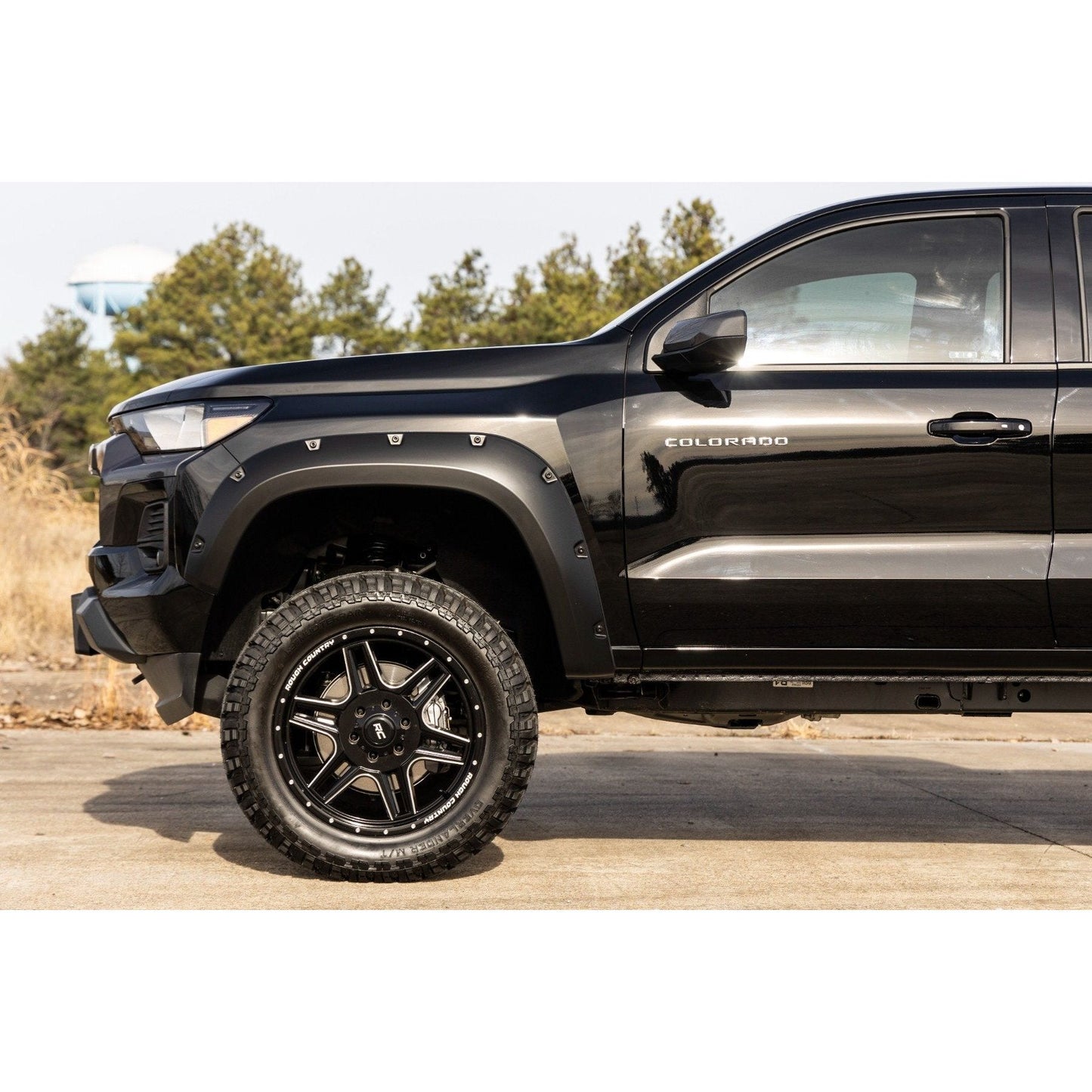 Rough Country Flat Black Pocket Fender Flares I F-C12311