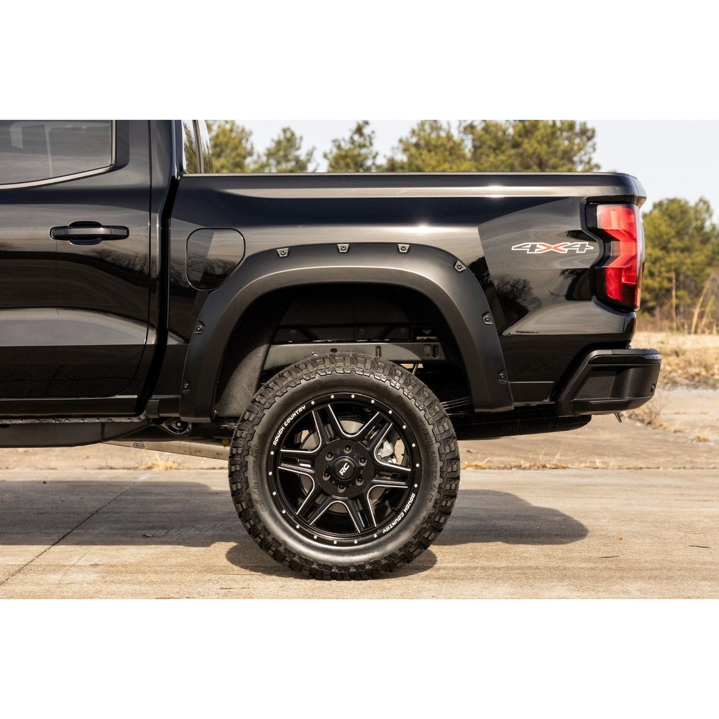 Rough Country Flat Black Pocket Fender Flares I F-C12311