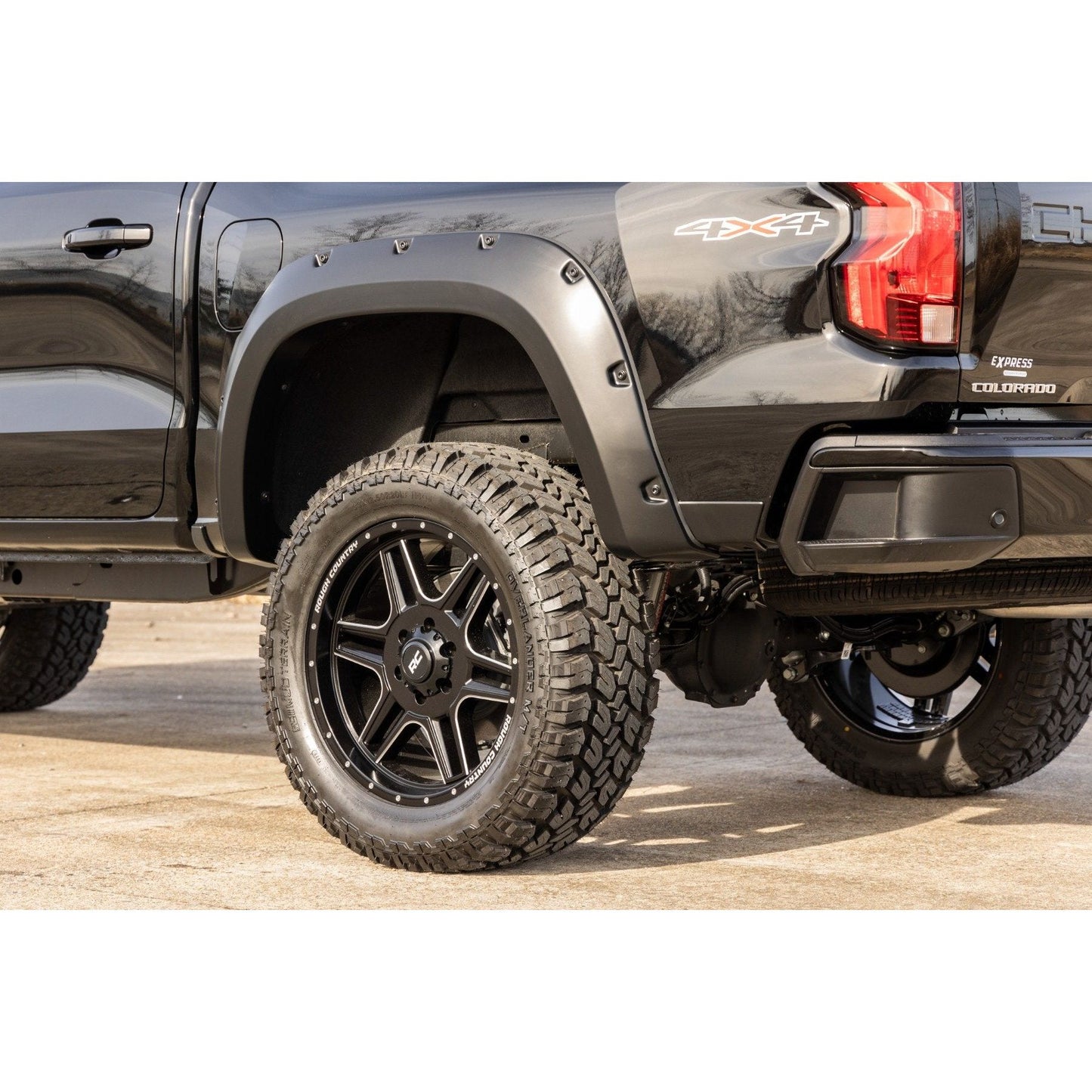 Rough Country Flat Black Pocket Fender Flares I F-C12311