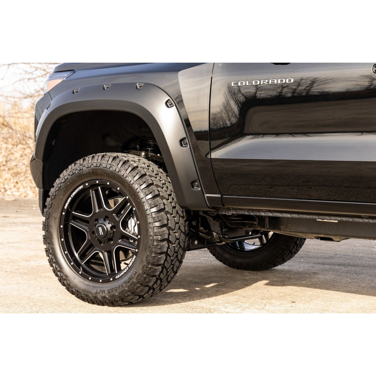 Rough Country Flat Black Pocket Fender Flares I F-C12311