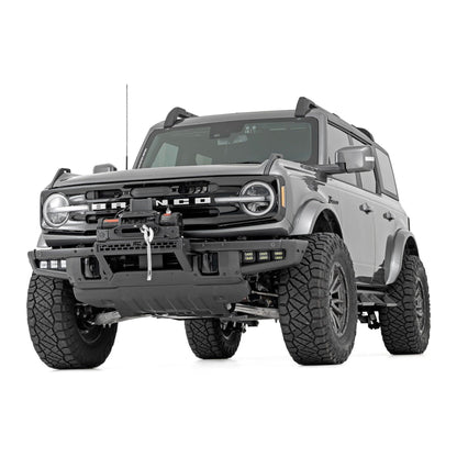 Rough Country Black Series w/ White DRL High Winch Mount I 51099