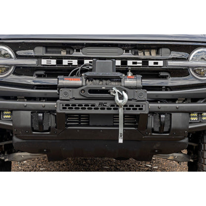 Rough Country Black Series w/ White DRL High Winch Mount I 51096