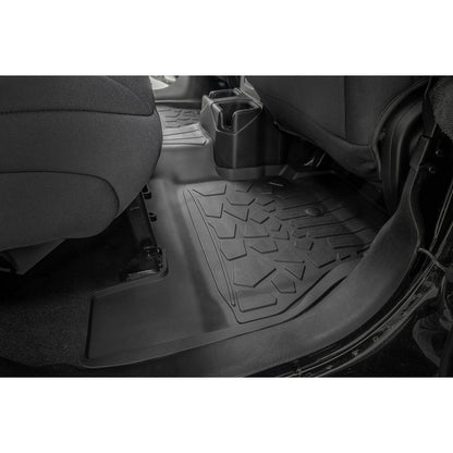 ROUGH COUNTRY Flex Fit Floor Mats | FR & RR | 4 Door | Jeep Wrangler Unlimited 4WD (18-25) | FF-60112
