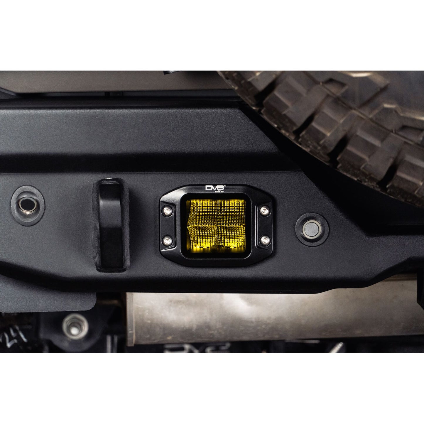 DV8 Off-Road 3-Inch Elite Series LED Amber Flush Mount Pod Light Single Pod C3| BE3FMW40W-A