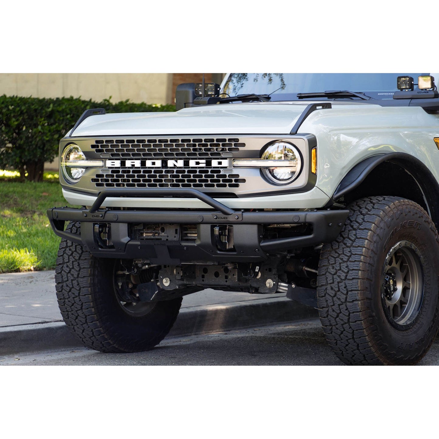 DV8 Off-Road 2021-2024 Ford Bronco | Factory Front Bumper License Relocation Bracket | Center C3| LPBR-01