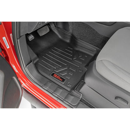 ROUGH COUNTRY Floor Mats | FR & RR | Crew Cab | Nissan Frontier 2WD/4WD (2008-2021) | M-80513