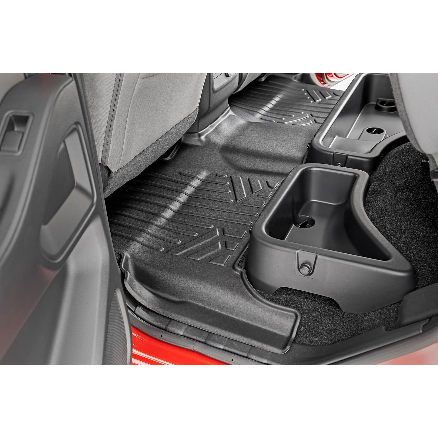 ROUGH COUNTRY Floor Mats | FR & RR | Crew Cab | Nissan Frontier 2WD/4WD (2008-2021) | M-80513