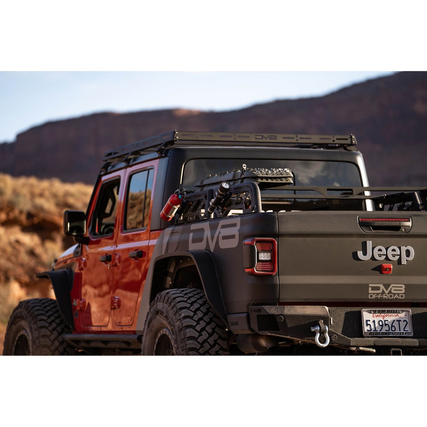 DV8 Off-Road 2018-2024 Jeep Gladiator JT & 2-Door Wrangler JL Roof Rack C3| RRJL-02