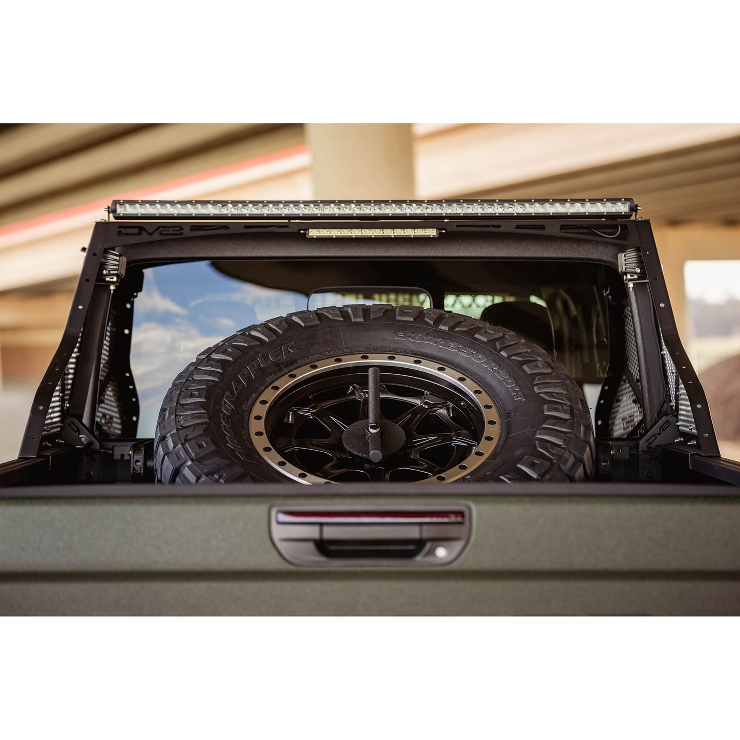 DV8 Off-Road 2020-2024 Jeep Gladiator JT Adjustable Tire Carrier C3| TCGL-01