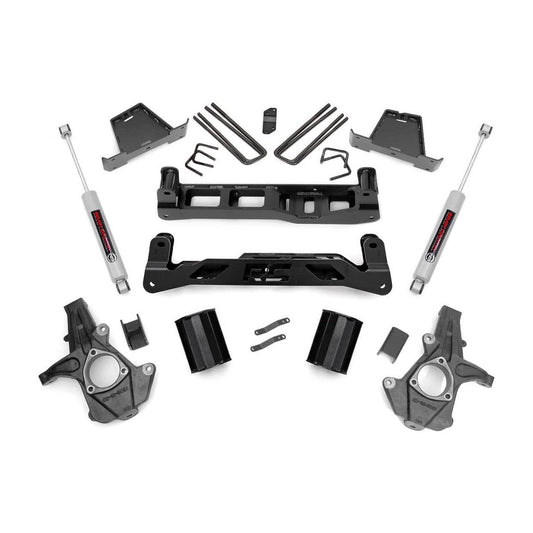 Rough Country M1 Struts w/M1 Rear Shocks 7.5 Inch Lift Kit I 26340