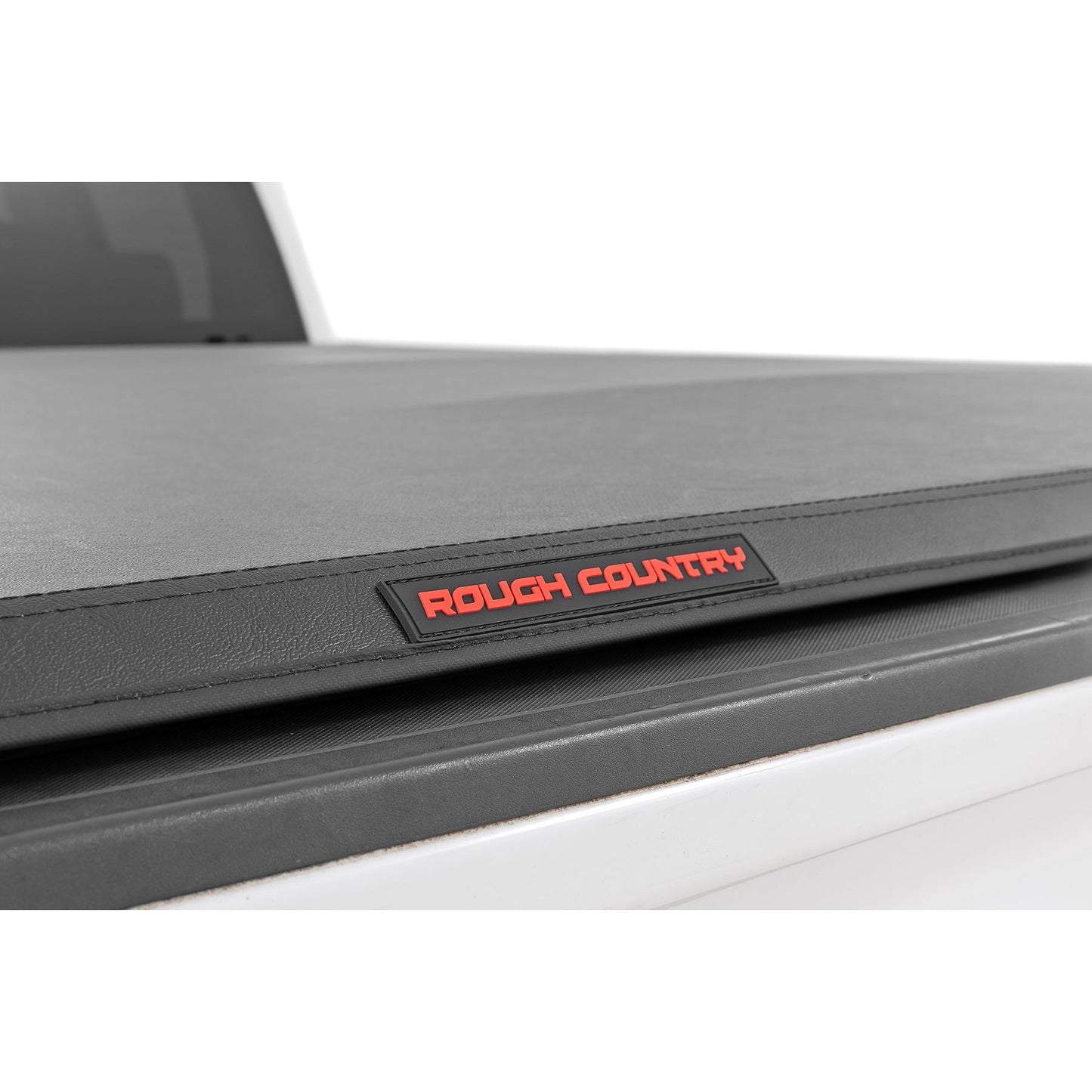 ROUGH COUNTRY Soft Tri-Fold Bed Cover | 6'7" Bed | Chevy/GMC 1500/2500HD/3500HD (14-19 & Classic) | 41214650A