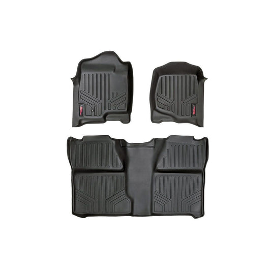 ROUGH COUNTRY Floor Mats | FR & RR | Crew Cab | Chevy/GMC 1500/2500HD (07-14) | M-20713