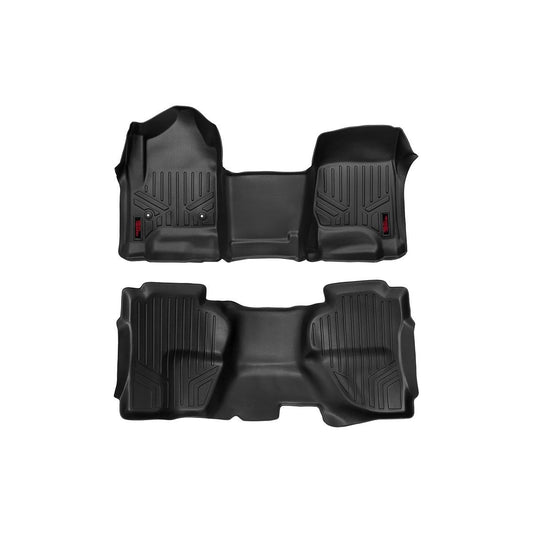 ROUGH COUNTRY Floor Mats | FR & RR | OV Hump | Ext Cb | Chevy/GMC 1500/2500HD/3500HD 2WD/4WD | M-21142