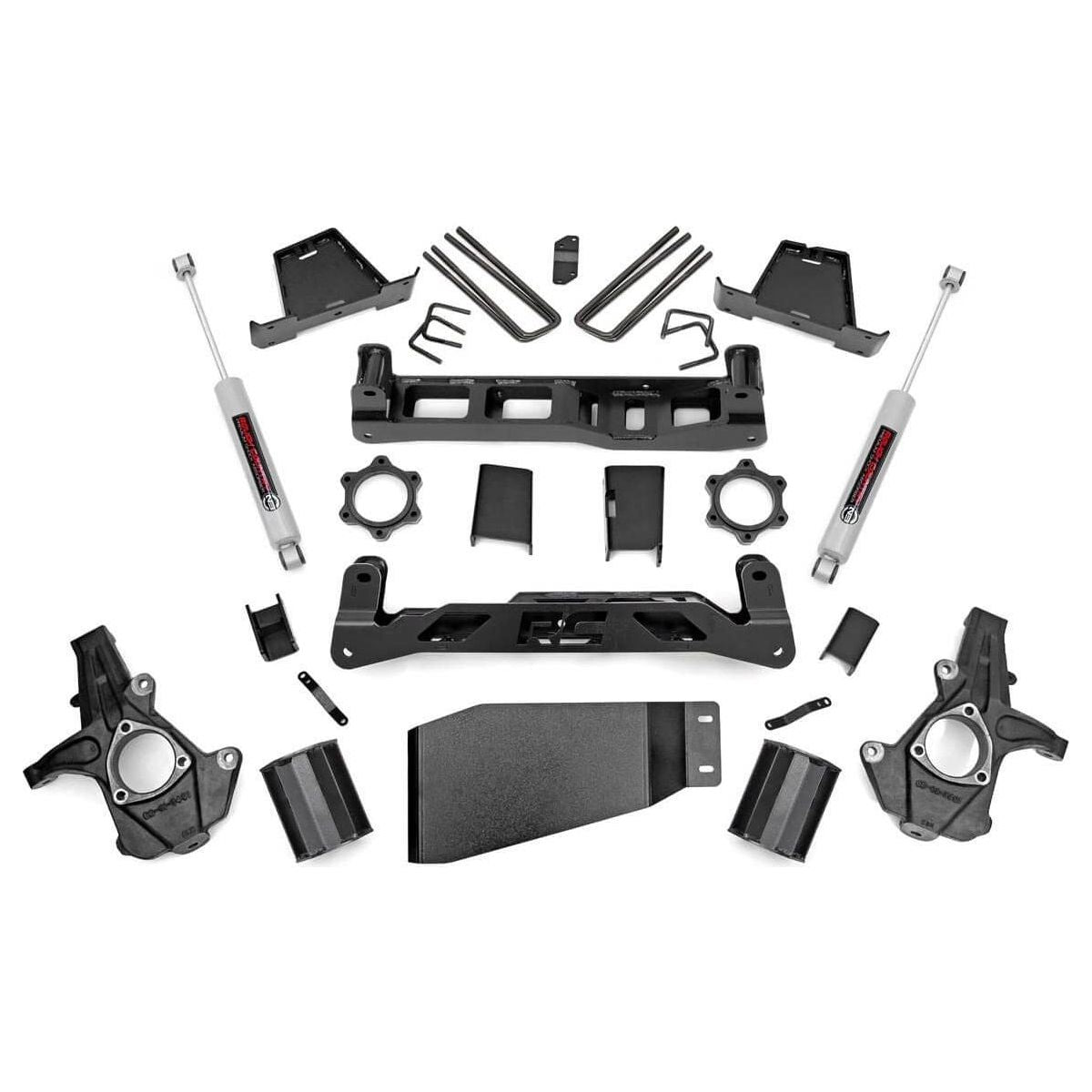 Rough Country M1 Struts w/M1 Rear Shocks 7.5 Inch Lift Kit I 26440