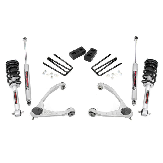 ROUGH COUNTRY 3.5 Inch Lift Kit | Cast Steel | N3 Strut | Chevy/GMC 1500 (07-13) | 246.23