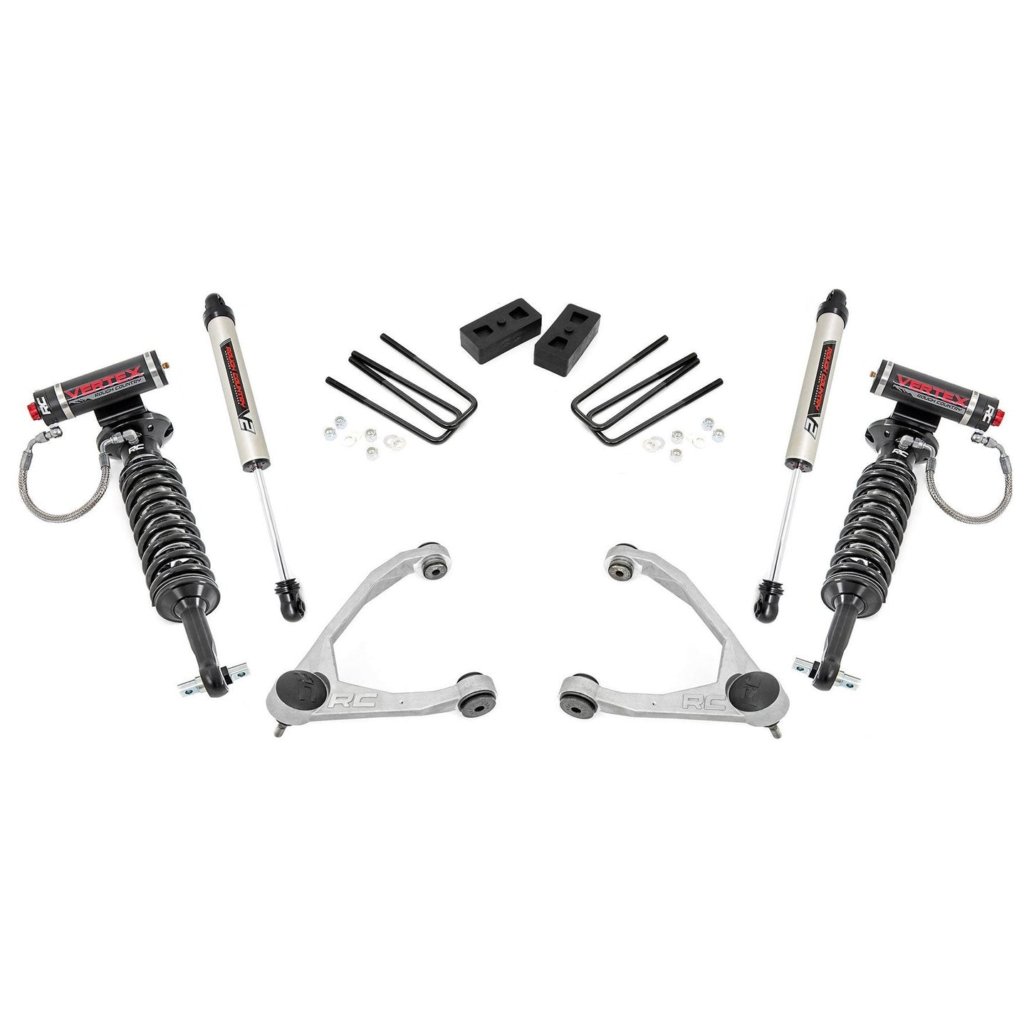 Rough Country V2 Monotube Shocks 3.5 Inch Lift Kit I 19857
