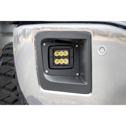 ROUGH COUNTRY LED Light Kit | Fog Mount | 2" Black Pair | GMC Sierra 1500 2WD/4WD (14-15) | 70689
