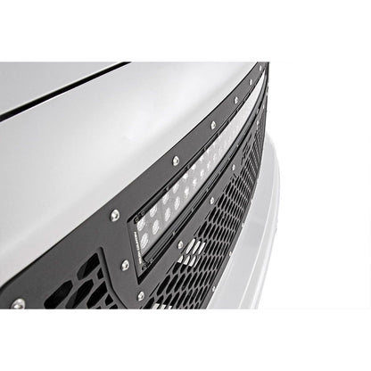 ROUGH COUNTRY Mesh Grille | 30" Dual Row LED | Black | GMC Sierra 1500 2WD/4WD (2014-2015) | 70190