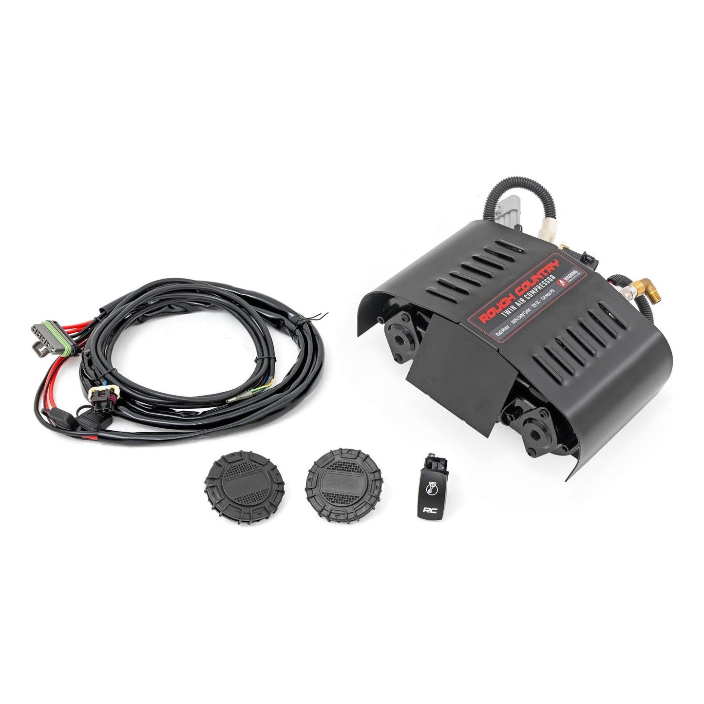 Rough Country 12 Volt 6.16 CFM" Twin Motor Air Compressor Kit I RS205A