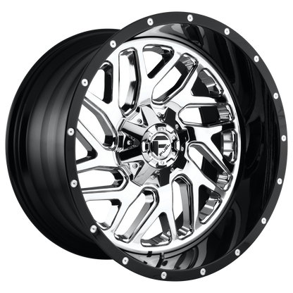 Fuel 1PC D211 TRITON CHROME PLATED GLOSS BLACK LIP