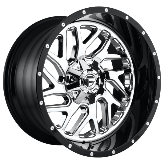 Fuel 1PC D211 TRITON CHROME PLATED GLOSS BLACK LIP