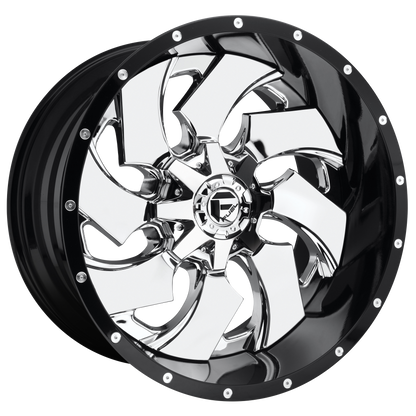 Fuel 1PC D240 CLEAVER CHROME PLATED GLOSS BLACK LIP