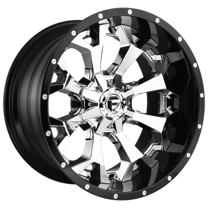 Fuel 1PC D246 ASSAULT CHROME PLATED GLOSS BLACK LIP