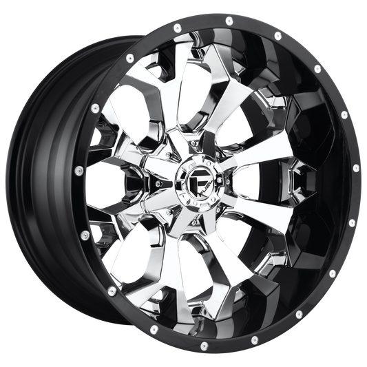 Fuel 1PC D246 ASSAULT CHROME PLATED GLOSS BLACK LIP