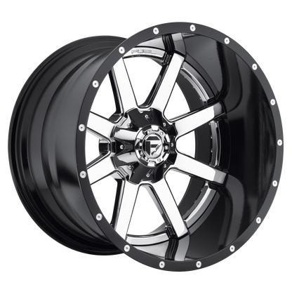 Fuel 1PC D260 MAVERICK CHROME PLATED GLOSS BLACK LIP