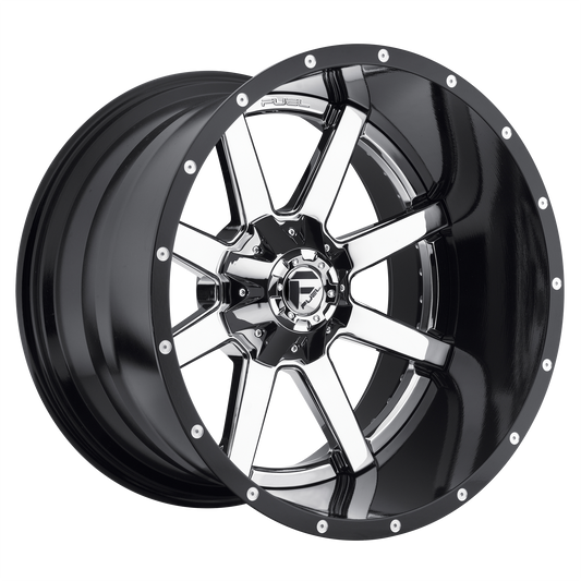 Fuel 1PC D260 MAVERICK CHROME PLATED GLOSS BLACK LIP